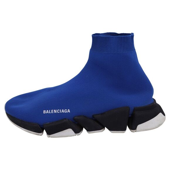 Balenciaga Speed Sneakers in Blue Polyester - Picture 3 of 10